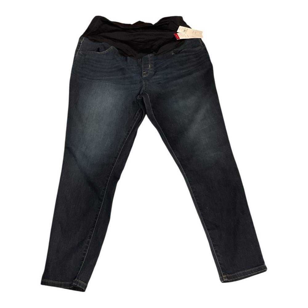 🌸2/$20 NWT Isabel Maternity by Ingrid & Isabel Dark Blue Skinny Jeans Size 16